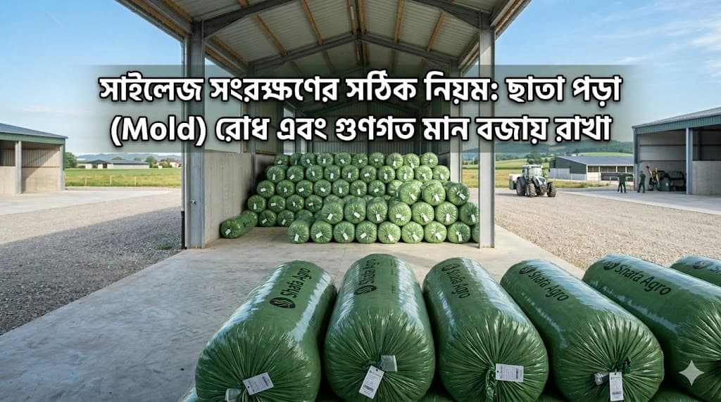 সাইলেজ সংরক্ষণের সঠিক নিয়ম: ছাতা পড়া (Mold) রোধ এবং গুণগত মান বজায় রাখা